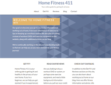 Tablet Screenshot of homefitness411.com